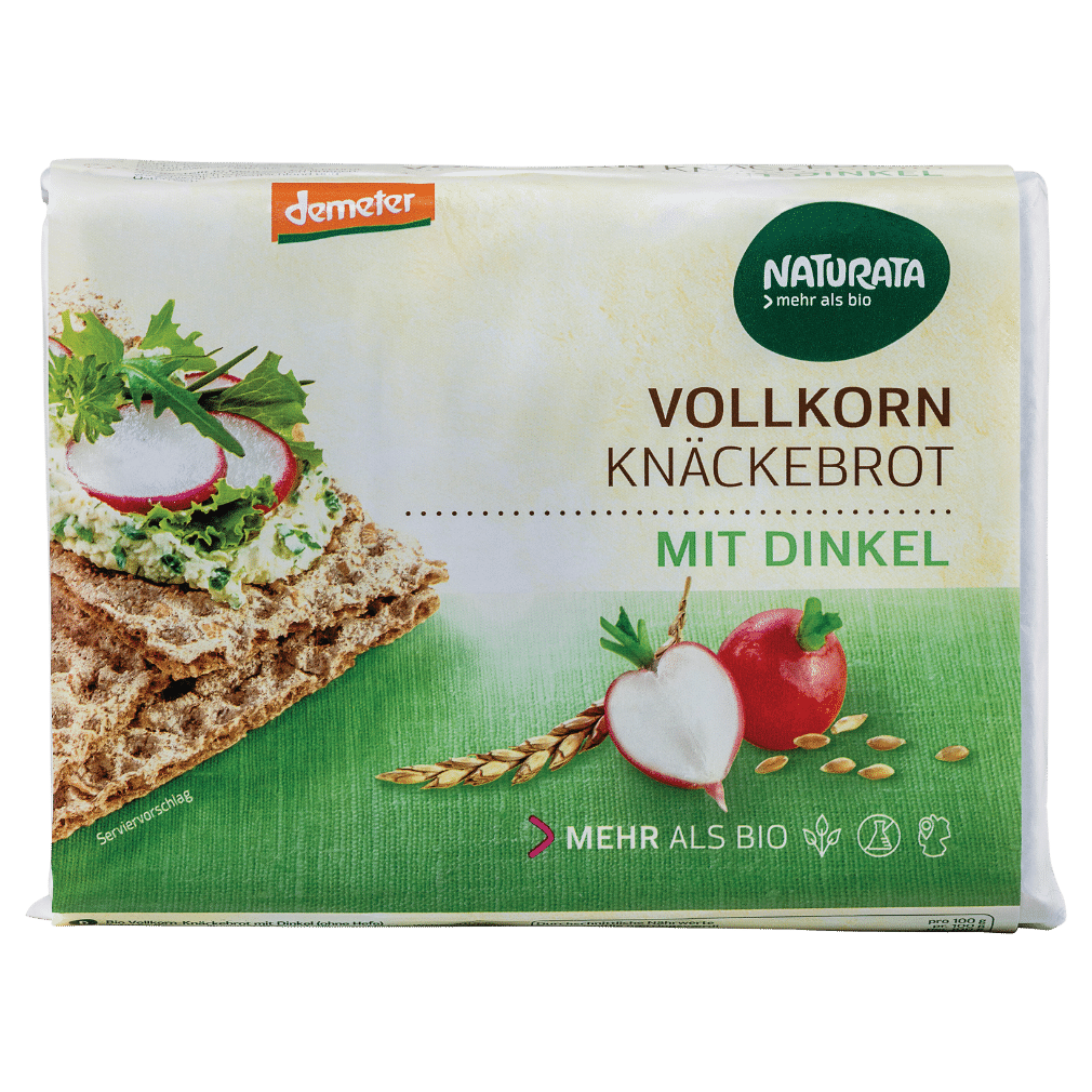Bio Vollkorn-Knäckebrot mit Dinkel Bio Vollkorn-Knäckebrot mit Dinkel von Naturata