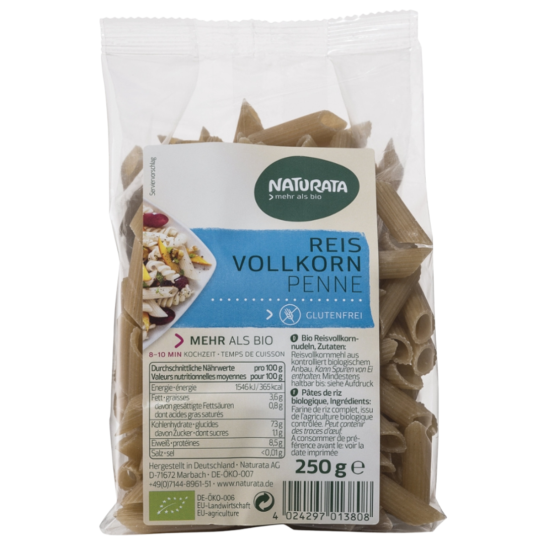 Bio Vollkorn Reis-Penne Bio Vollkorn Reis-Penne von Naturata