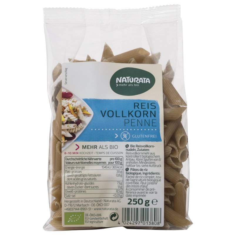 Bio Vollkorn Reis-Penne von Naturata