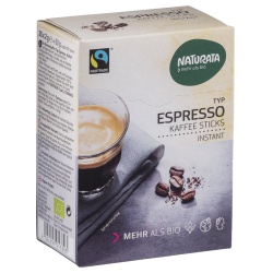 Espresso-Sticks mit Instant-Kaffee von Naturata