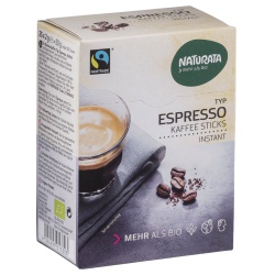 Espresso-Sticks mit Instant-Kaffee Espresso-Sticks mit Instant-Kaffee von Naturata