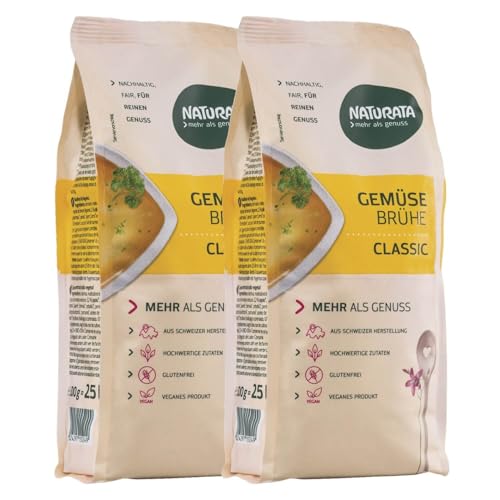 Gemüsebrühe classic, Nachfüllbeutel, konventionell, 2x 500 g Gemüsebrühe classic, Nachfüllbeutel, konventionell, 2x 500 g von Naturata