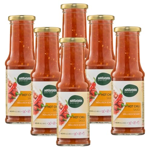 Naturata Hot Chili Sauce, 6 x 210 ml von Naturata