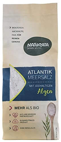 Naturata Atlantik Meersalz, mit jodhaltigen Bio Algen (2 x 500 gr) von Naturata