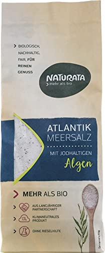 Naturata Atlantik Meersalz, mit jodhaltigen Bio Algen (6 x 500 gr) von Naturata