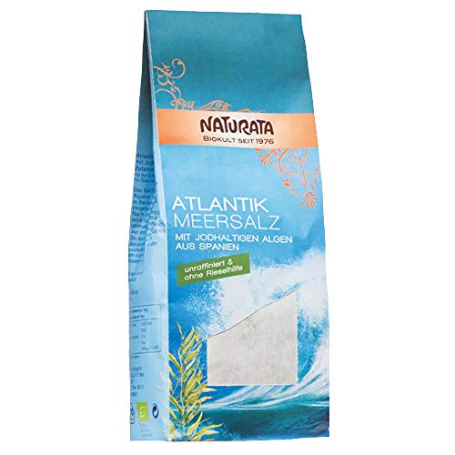 Naturata Bio Atlantik Meersalz mit jodhaltigen Algen 8x500g von Naturata