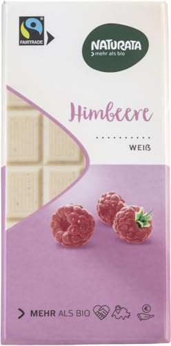Himbeere, weiße Schokolade 2 x 100 gr von Naturata