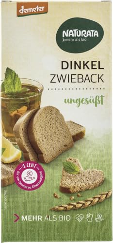 Dinkel-Zwieback, ungesüßt 6 x 150 gr von Naturata