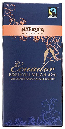 Naturata Bio Ecuador Edelvollmilch 42 % (10 x 100 gr) von Naturata