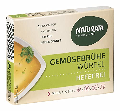 Naturata Bio Gemüse-Brühwürfel hefefrei, ohne Palmöl (6 x 72 gr) von Naturata