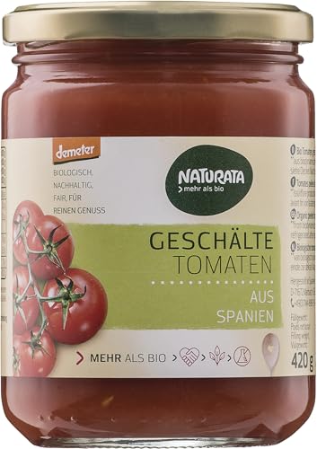 Naturata Bio Geschälte Tomaten in Tomatensaft (1 x 420 gr) von Naturata