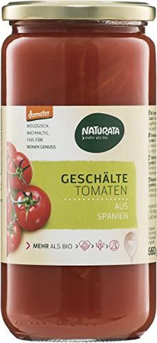 Naturata Bio Geschälte Tomaten in Tomatensaft (6 x 660 gr) von Naturata