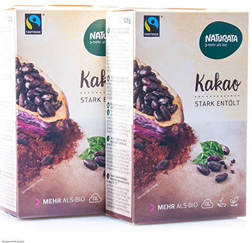 Kakao, stark entölt 2 x 125 gr von Naturata