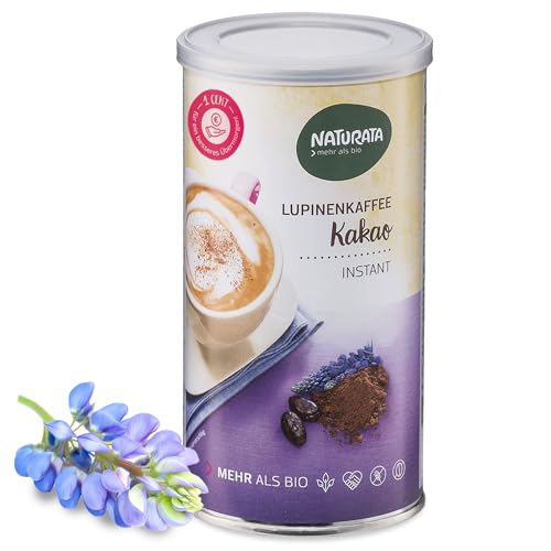 Naturata Bio Lupinen-Kaffee-Kakao 1 x 175 gr | Koffeinfrei & Glutenfrei | Instant Kaffeealternative mit feiner Crema | Zichorien & Roggen | Vegan & Nachhaltig Naturata Bio Lupinen-Kaffee-Kakao 1 x 175 gr | Koffeinfrei & Glutenfrei | Instant Kaffeealternative mit feiner Crema | Zichorien & Roggen | Vegan & Nachhaltig von Naturata