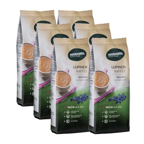 Naturata Bio Lupinenkaffee, instant, Nachfüllbeutel (6 x 200 gr) von Naturata