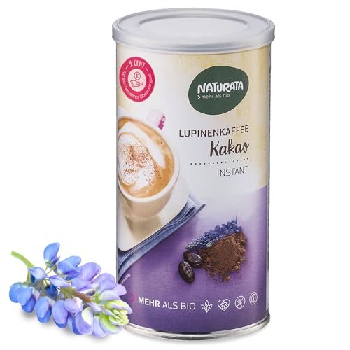 Naturata Bio Lupinenkaffee Kakao, mittlere Röstung, instant, Dose (1 x 175 gr) von Naturata