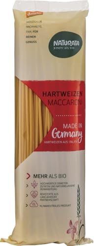 Naturata Bio Maccaroni lang, Hartweizen hell (2 x 500 gr) von Naturata