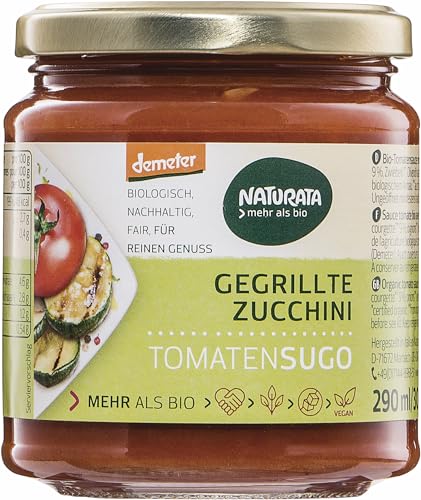 Naturata Bio Tomatensugo mit gegrillter Zucchini (6 x 290 ml) von Naturata