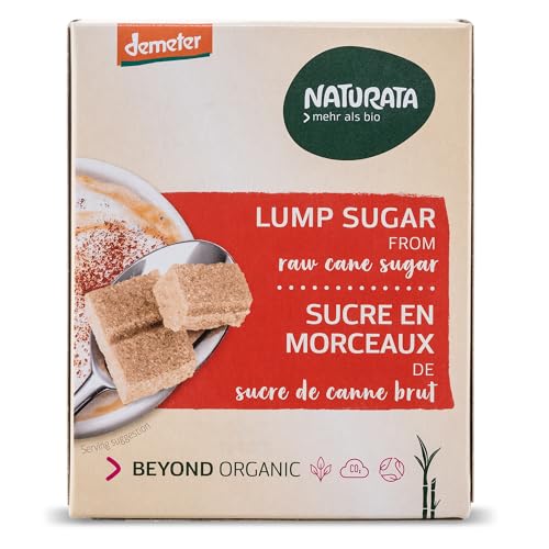 Naturata Bio Würfel-Zucker 500 g | Rohrohr-Zucker in Demeter-Qualität | Feinster Brauner Zucker für Tee, Kaffee & Desserts | Nachhaltig & Fair produziert Naturata Bio Würfel-Zucker 500 g | Rohrohr-Zucker in Demeter-Qualität | Feinster Brauner Zucker für Tee, Kaffee & Desserts | Nachhaltig & Fair produziert von Naturata