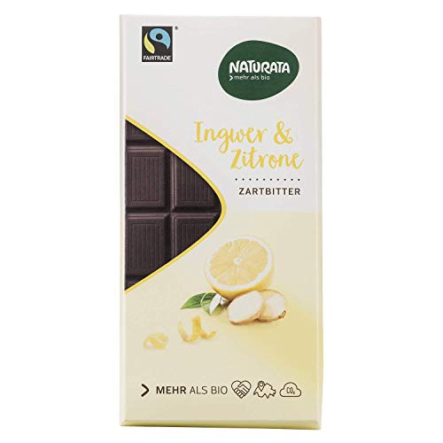 Naturata Chocolat Halbbitter Ingwer-Zitrone - Bio - 100g von NATURATA mehr als bio