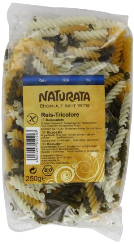 Reis Tricolore Spiralen, glutenfreie Reisnudeln - NATURATA Reis Tricolore Spiralen, glutenfreie Reisnudeln - NATURATA von Naturata