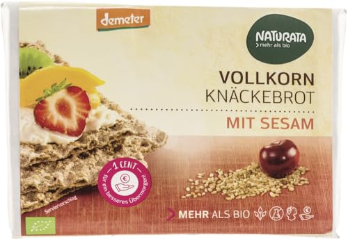Vollkorn-Knäckebrot mit Sesam 18 x 250 gr Vollkorn-Knäckebrot mit Sesam 18 x 250 gr von Naturata