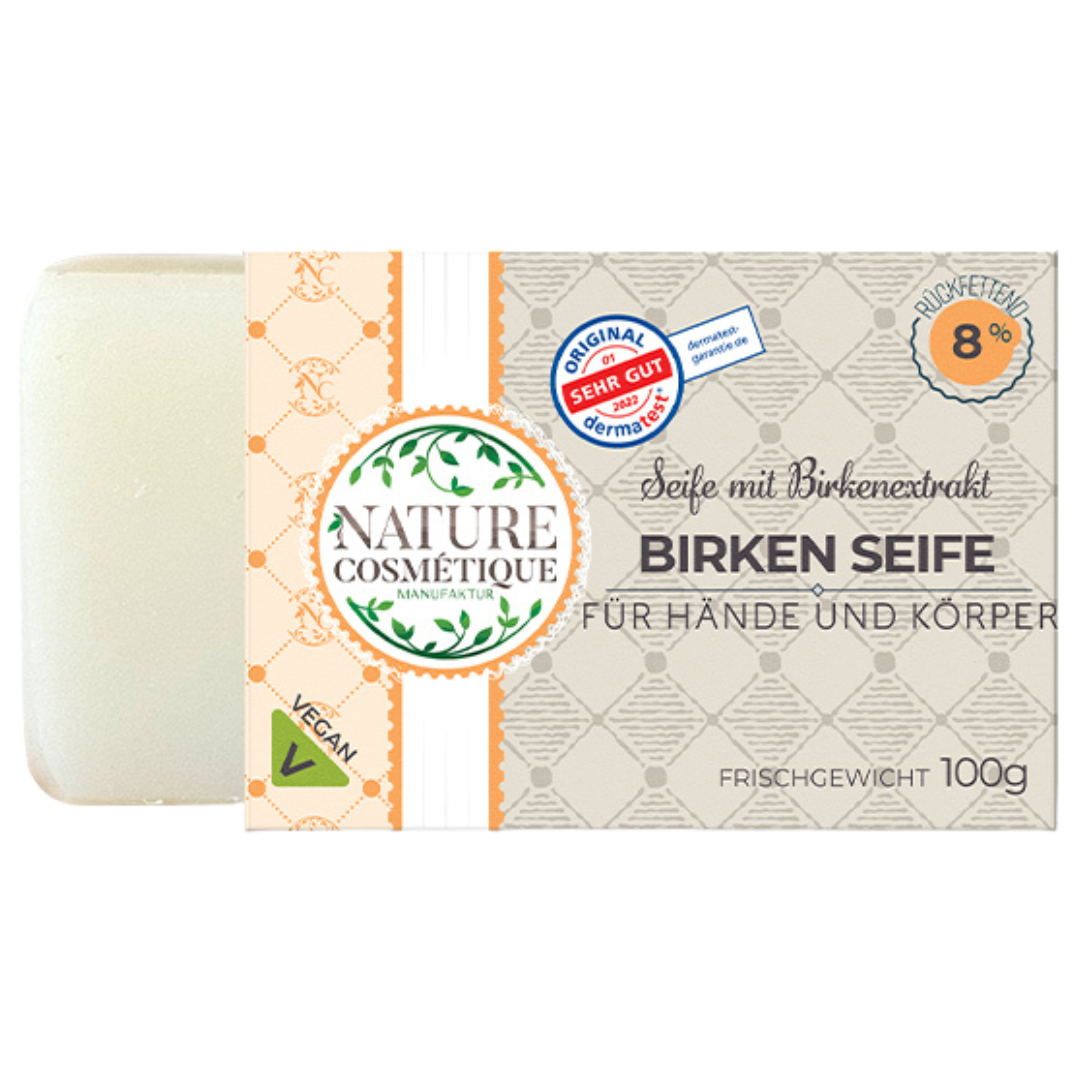 Birken Seife mit echtem Birkenextrakt Birken Seife mit echtem Birkenextrakt von Nature Cosmétique