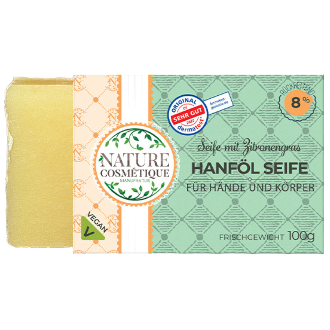 Hanföl Seife mit Zitronengras Hanföl Seife mit Zitronengras von Nature Cosmétique