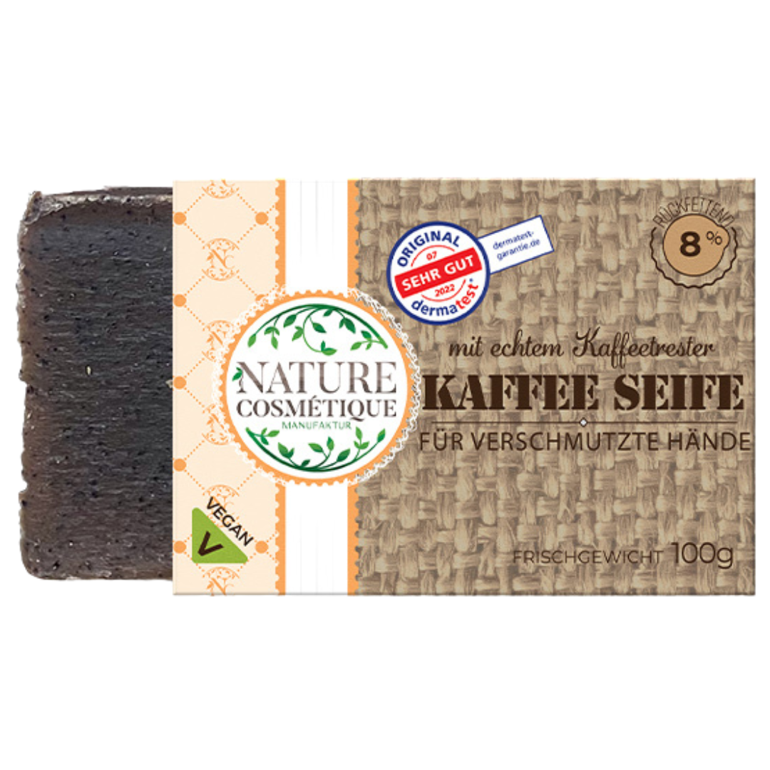 Kaffee Seife mit echtem Kaffeetrester Kaffee Seife mit echtem Kaffeetrester von Nature Cosmétique