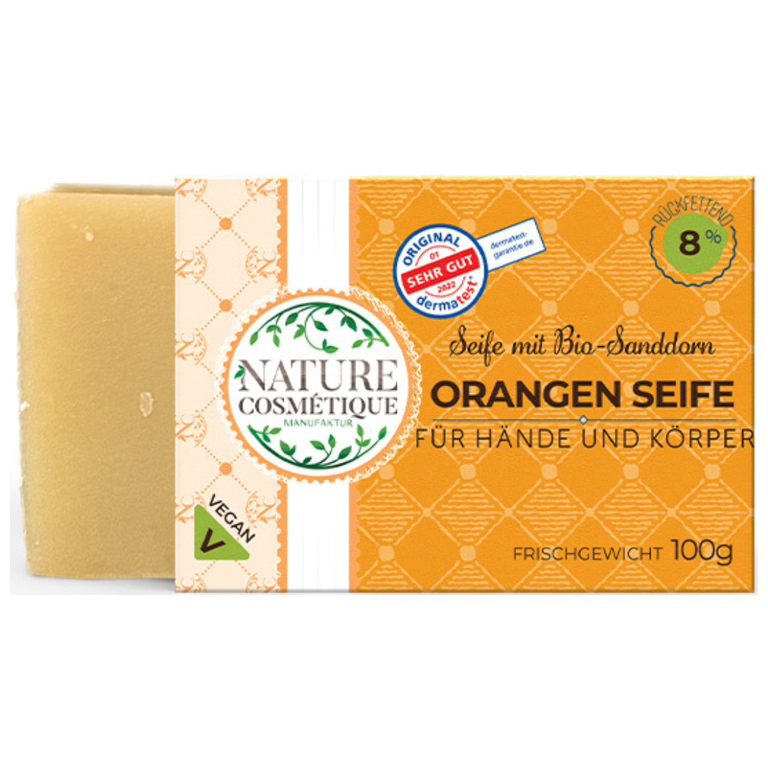 Orangen Seife mit Sanddorn Extrakt Orangen Seife mit Sanddorn Extrakt von Nature Cosmétique