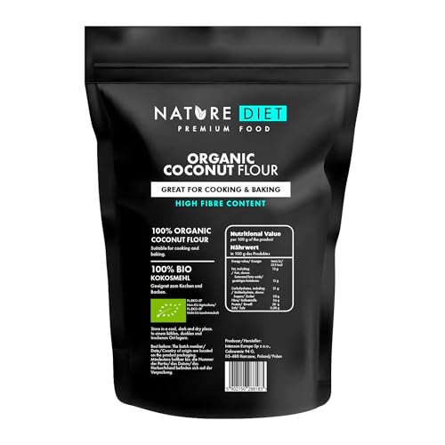 Nature Diet - Bio Kokosmehl 1000g | Glutenfrei | Gentechnikfrei | Zum Backen Nature Diet - Bio Kokosmehl 1000g | Glutenfrei | Gentechnikfrei | Zum Backen von Nature Diet