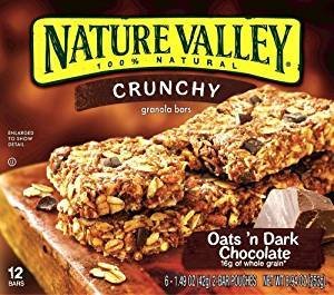 Nature Valley Crunchy Granola Bars Oats 'N Dark Chocolate 42,2 g, 3 Stück Nature Valley Crunchy Granola Bars Oats 'N Dark Chocolate 42,2 g, 3 Stück von Nature Valley