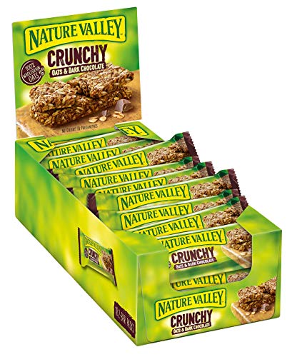 Nature Valley Crunchy Hafer & Dunkle Schokolade, Müsliriegel, 18x2-Bar Pack (18 x 42g) von Nature Valley