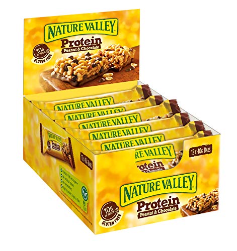 Nature Valley Protein Peanut & Schokolade, 12er Pack Proteinriegel (12 x 40 g) von Nature Valley