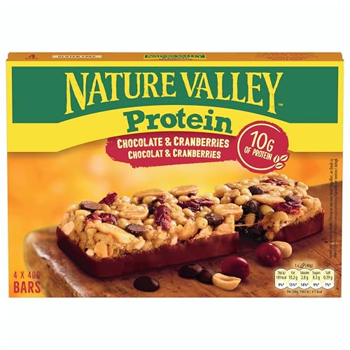 Nature Valley Protein Snacksize Chocolate & Berries, Proteinriegel mit Schokolade & Beeren, glutenfrei, 12x40g Nature Valley Protein Snacksize Chocolate & Berries, Proteinriegel mit Schokolade & Beeren, glutenfrei, 12x40g von Nature Valley