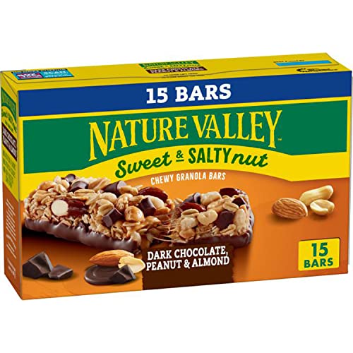 Nature Valley Süße und salzige Nussriegel aus dunkler Schokolade, Erdnussmandel, 15 Stück Nature Valley Süße und salzige Nussriegel aus dunkler Schokolade, Erdnussmandel, 15 Stück von Nature Valley