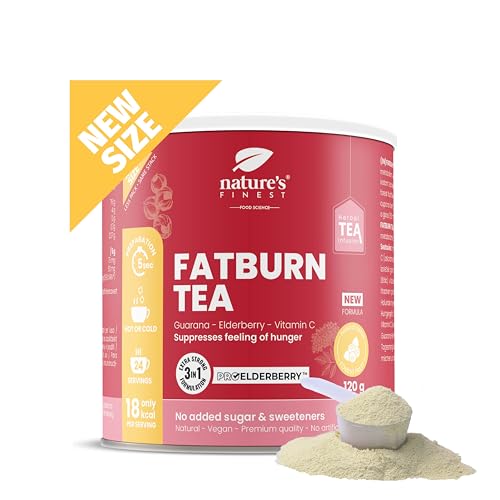 Nature's Finest by Nutrisslim BURN TEA - Energiebooster Kräutertee - Detox Tee mit Guarana, Holunderbeeren und Vitamin C von Nature's Finest by Nutrisslim