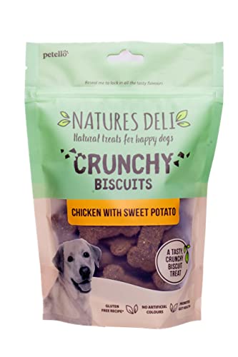Natures Deli Crunchy Biscuit Huhn mit Süßkartoffel, 5 Packungen à 225 g von Natures Deli