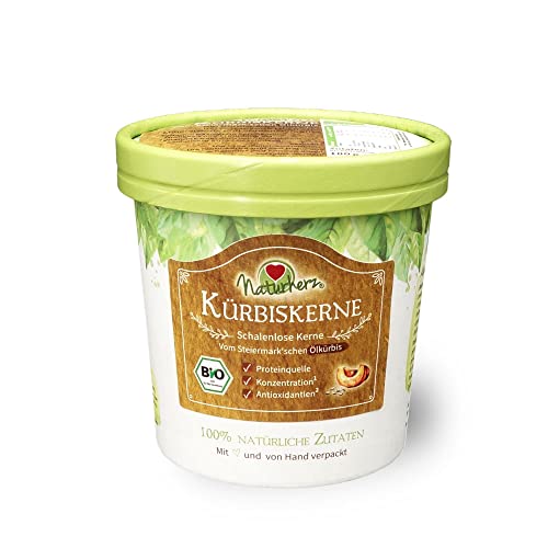 Kürbiskerne Bio vom Steiermark'schen Ölkürbis (180 g) von Naturherz