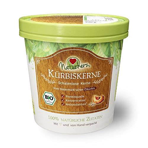 Kürbiskerne Bio vom Steiermark'schen Ölkürbis (400 g) von Naturherz