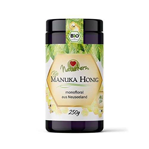 Manuka Bio Honig +514 MGO (250 g) 100% pur aus Neuseeland - Monofloral von Naturherz