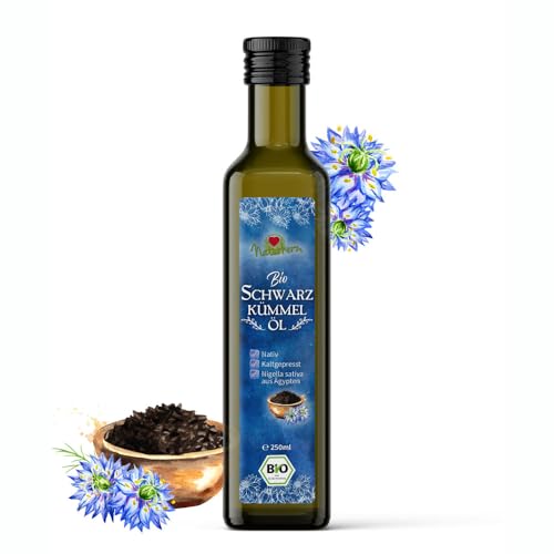Naturherz Bio Schwarzkümmelöl | Premium Qualität aus Ägypten nativ | kaltgepresst in Deutschland 250ml Naturherz Bio Schwarzkümmelöl | Premium Qualität aus Ägypten nativ | kaltgepresst in Deutschland 250ml von Naturherz