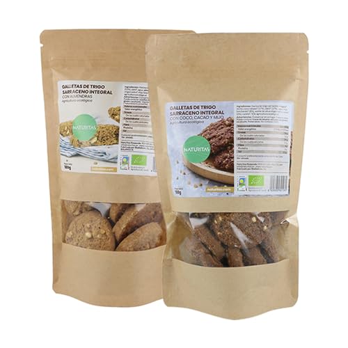 Bio-Buchweizenkekse-Paket 2 Einheiten à 180G von Naturitas