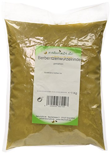 Naturix24 Berberitzenwurzelrinde gemahlen, 1er Pack (1 x 1 kg) von Naturix24