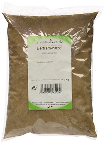 Naturix24 Bertramwurzel mild gemahlen, 1er Pack (1 x 1 kg) von Naturix24