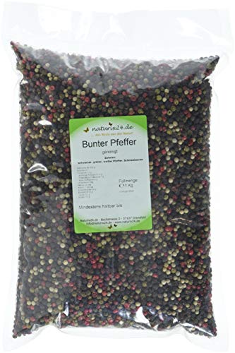 Naturix24 Bunter Pfeffer ganz – Beutel, 1er Pack (1 x 1 kg) von Naturix24