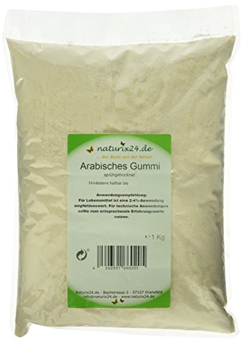 Naturix24 Gummi arabicum, gemahlen - Beutel, 1er Pack (1 x 1 kg) von Naturix24
