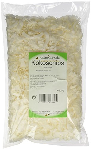 Naturix24 Kokoschips ungesüßt, ungeröstet - Beutel, 3er Pack (3 x 500 g) von Naturix24
