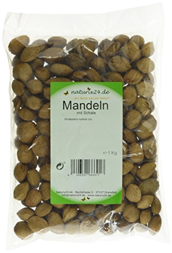 Naturix24 Krachmandeln, Mandeln mit Schale – Beutel, 1er Pack (1 x 1 kg) von Naturix24