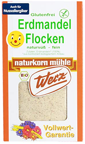 Werz Erdmandel-Flocken glutenfrei 1er Pack (1 x 250 g Packung) - Bio von Werz